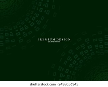 Gradient green flat block geometric premium background.