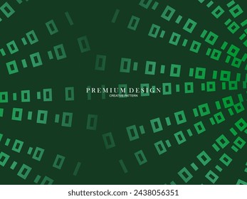 Gradient green flat block geometric premium background.