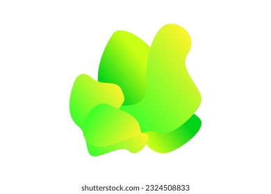 gradient green fluid abstract background design