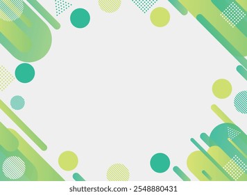 Fundo de imagem geométrica verde gradiente