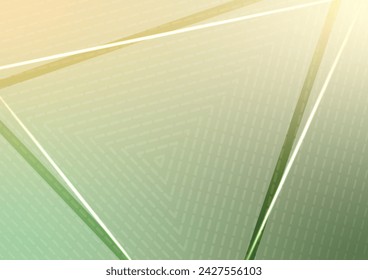 Gradient green line abstract triangle pattern background. vector illustration.