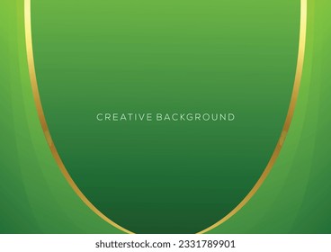 gradient green with luxury line background modern abstract design