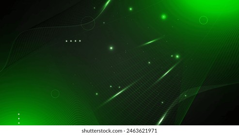 Gradient green technology background vector design in eps 10