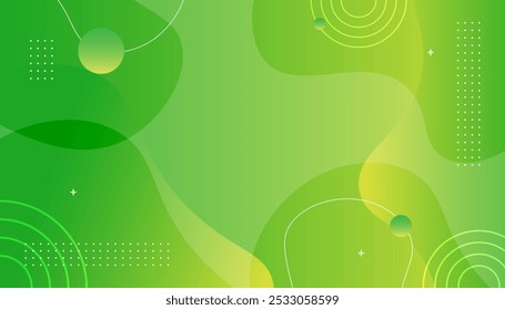 Fondo geométrico abstracto amarillo verde degradado