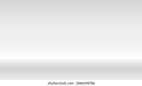 Gradient grey studio light background.  Vector silver grey studio light background pattern. 