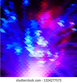 Gradient Grid Mosaic Background, Creative Design Templates. Abstract Geometric dark backgrounds full Color.  