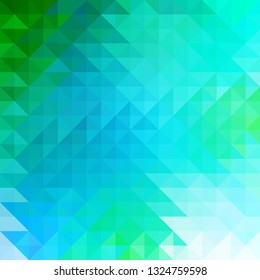 Gradient Grid Mosaic Background, Creative Design Templates. Abstract Geometric backgrounds blue, green Colors.  