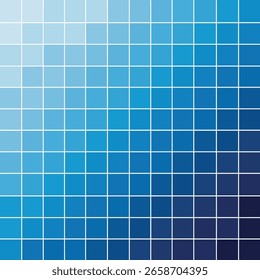 Padrão de grade de gradiente com um espectro de tons azuis e linhas brancas