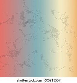 Gradient and grunge texture background, red blue orange and yellow color, vintage color style, abstract background and copy space, vector illustration