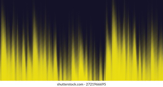 Farbverlauf-farbige Textur Hintergrund in gelb und dunkelblau Farbmuster mit Rasterpunkten