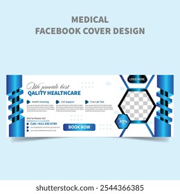 Gradient guitar medical facebook cover  cover template