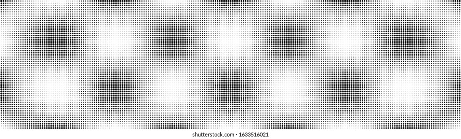 Gradient halftone. Abstract gradient background of black dots. Vector illustration.