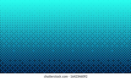 Gradient halftone. Abstract gradient background of black dots. Vector illustration.