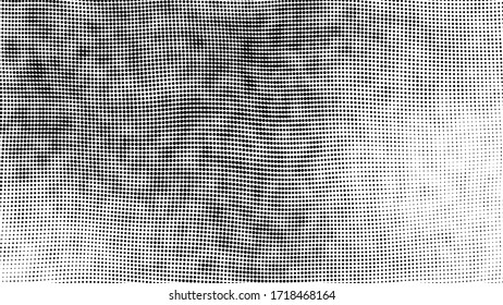 Gradient halftone. Abstract gradient background of black dots. Vector illustration.