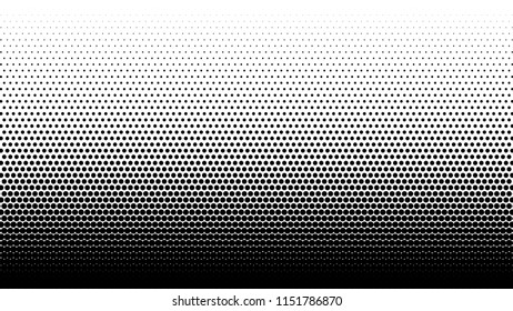 Gradient halftone. Abstract halftone background. Vector illustration. Black circles.