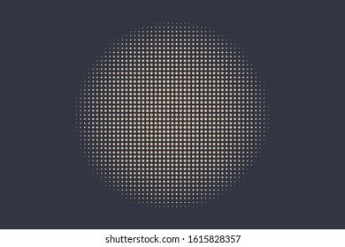 Fondo de semitono de degradado, plantilla de arte pop, patrón vectorial de ondulación de ondulación de círculos