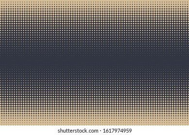 Fondo de semitono de degradado, plantilla de arte pop, patrón vectorial de ondulación de ondulación de círculos