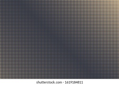 Fondo de semitono de degradado, plantilla de arte pop, patrón vectorial de ondulación de ondulación de círculos