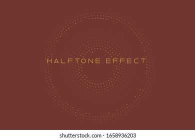Gradient Halftone Background, Pop Art Template, Circles Overlay Wave Texture Vector Pattern