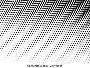 Gradient Halftone Background. Dotted Pop-art Backdrop. Distressed Fade Overlay. Vector illustration
