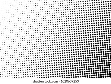 Gradient Halftone Background. Modern Overlay. Vintage Distressed Backdrop. Black and White Abstract Texture. Vector illustration