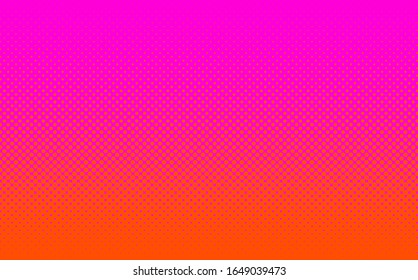Gradient halftone background, pop art design. Colorful comic pattern. Pink orange halftone texture. EPS 10