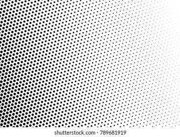 Gradient Halftone Background. Pop-art Overlay. Grunge Texture. Points Backdrop. Vector illustration