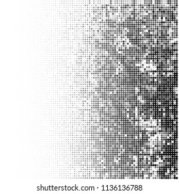 Gradient halftone black and white