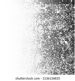 Gradient halftone black and white