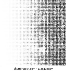 Gradient halftone black and white