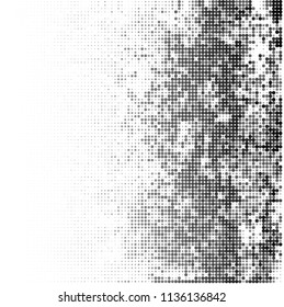 Gradient halftone black and white