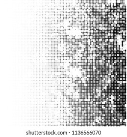 Gradient halftone black and white