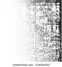 Gradient halftone black and white