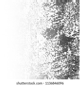Gradient halftone black and white