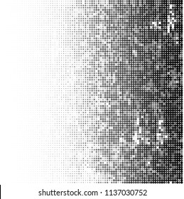 Gradient halftone black and white