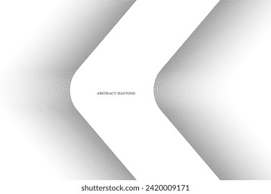 Gradient halftone dots background. Abstract dotted vector background. Halftone effect