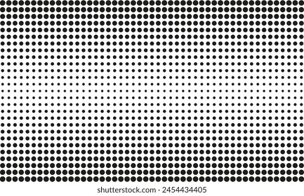 Gradient Halftone Dots Background. Dotted Texture. Isolated Vector Illustration.