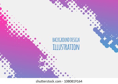 Gradient halftone dots background. Pop art template, texture. Vector illustration