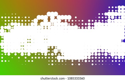 Gradient halftone dots background. Pop art template, texture. Vector illustration