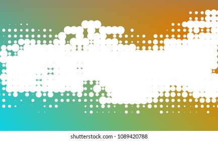 Gradient halftone dots background. Pop art template, texture. Vector illustration