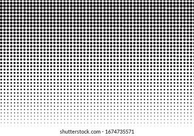 gradient halftone dots background. Pop art template, texture. Vector illustration