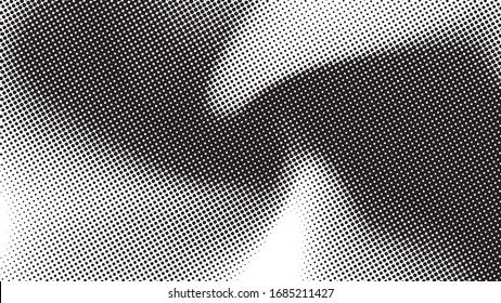fondo de puntos de semitonos degradados. Plantilla de arte pop, textura. Ilustración del vector