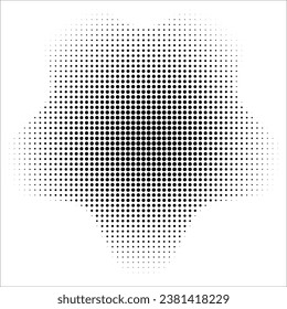 gradient halftone dots background. Pop art template in vector, texture. Vector illustration