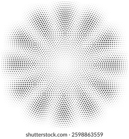 gradient halftone dots background. Pop art template in vector, texture. Vector illustration