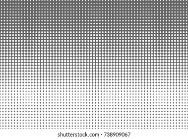 Gradient halftone dots background. Pop art template, texture for textile, business cards. Vector illustration EPS 10