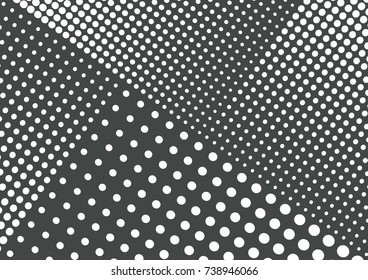 Gradient halftone dots background. Pop art template, texture for textile, business cards. Vector illustration EPS 10