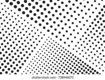 Gradient halftone dots background. Pop art template, texture for textile, business cards. Vector illustration EPS 10
