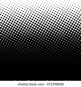 Gradient Halftone Dots Background, Vector Illustration