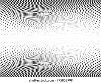 Gradient halftone dots background. Vector illustration.
