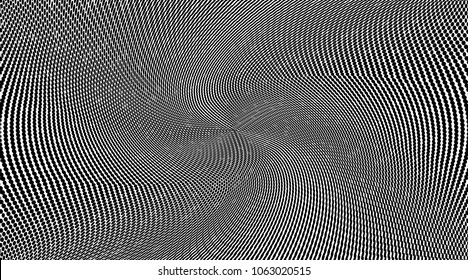 Gradient halftone dots pattern texture background. Black pixels. Modern dotted vector illustration. Abstract wavy lines. Points backdrop. Grungy spotted pattern. Wide image